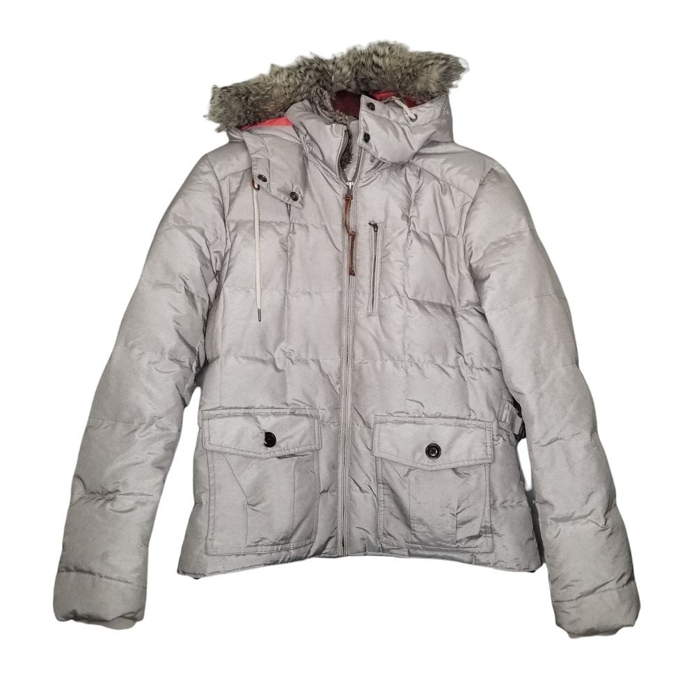 Eddie Bauer Women's Yukon Model Taupe Hooded Jacket